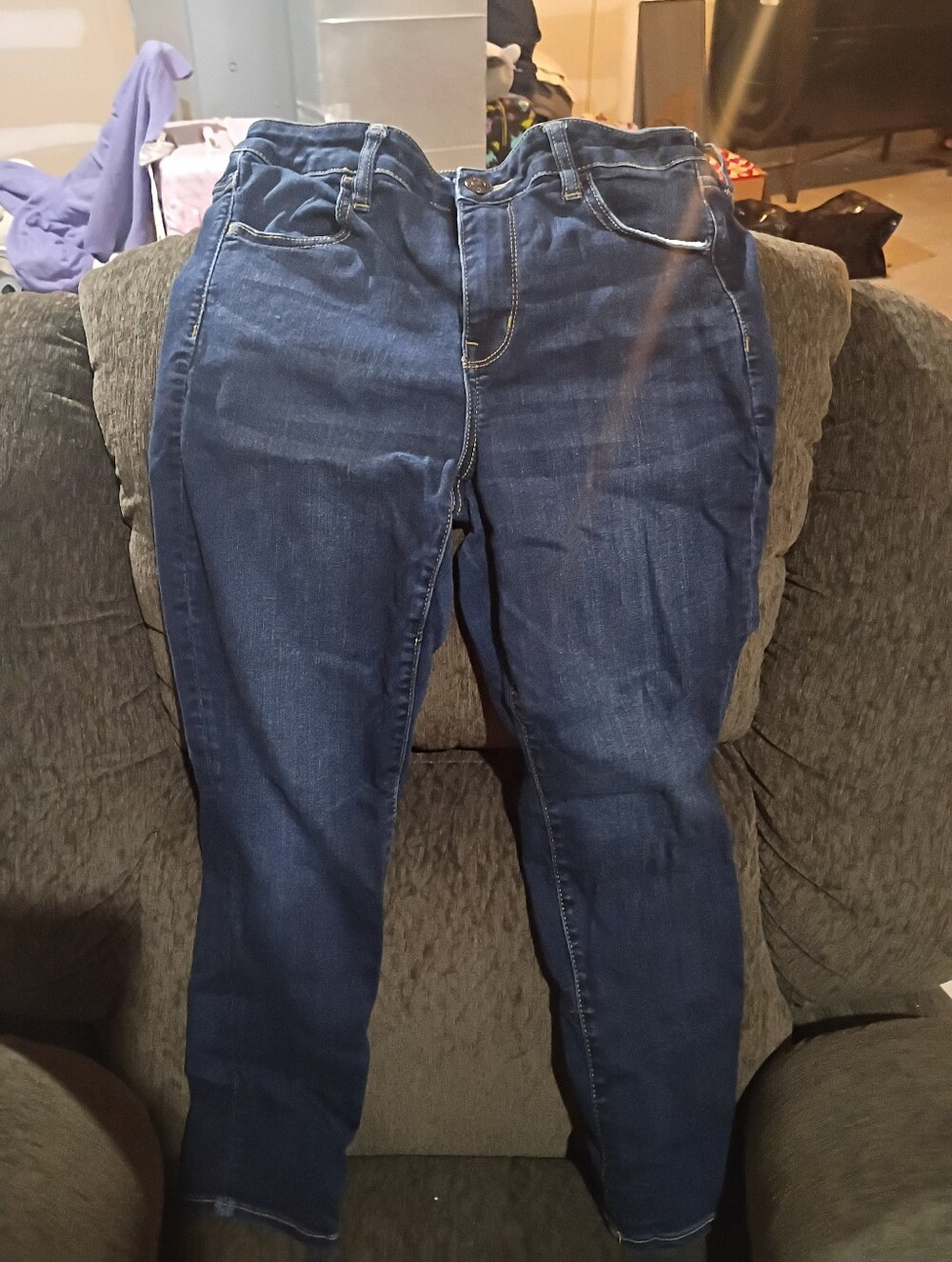 American Eagle Outfitters Dark Blue Skinny Jeans